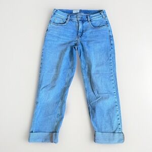 Pilcro Anthropologie Women's 26 Boyfriend Blue Denim Jeans Light Wash Classic